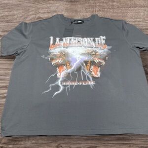 HOMME + FEMME Graphic Black T-Shirt Men’s Size 2XL